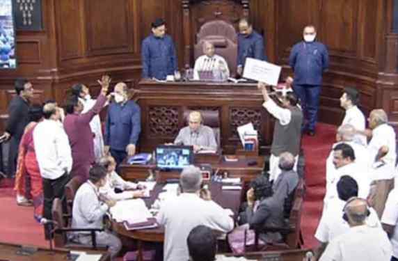 mansoon session 19 opposition members suspended from rajya sabha for drunkenness