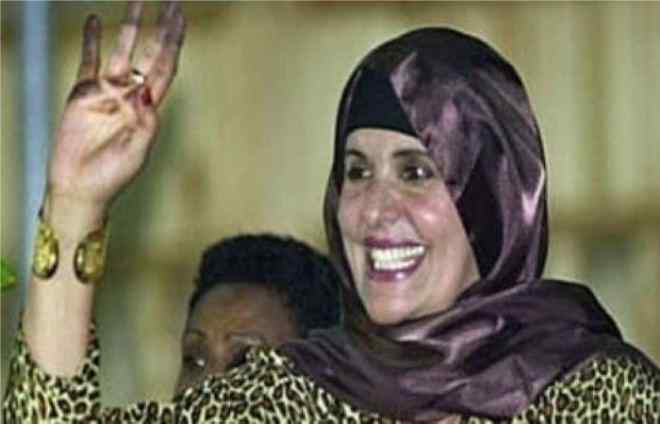 widow of former libyan leader muammar gaddafi