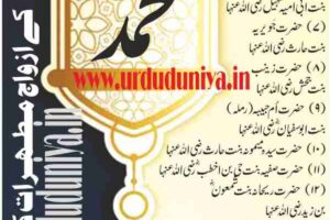 names of prophet muhammad wives