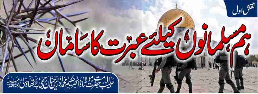 ہم مسلمانوں کیلئے عبرت کا سامان