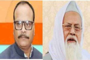 uttar pradesh deputy chief minister brajesh pathak reached nadwatul ulama met with maulana rabi nadvi