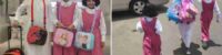 a saudi child carrying his two sisters bags provokes a wide interaction and the education administration surprises him