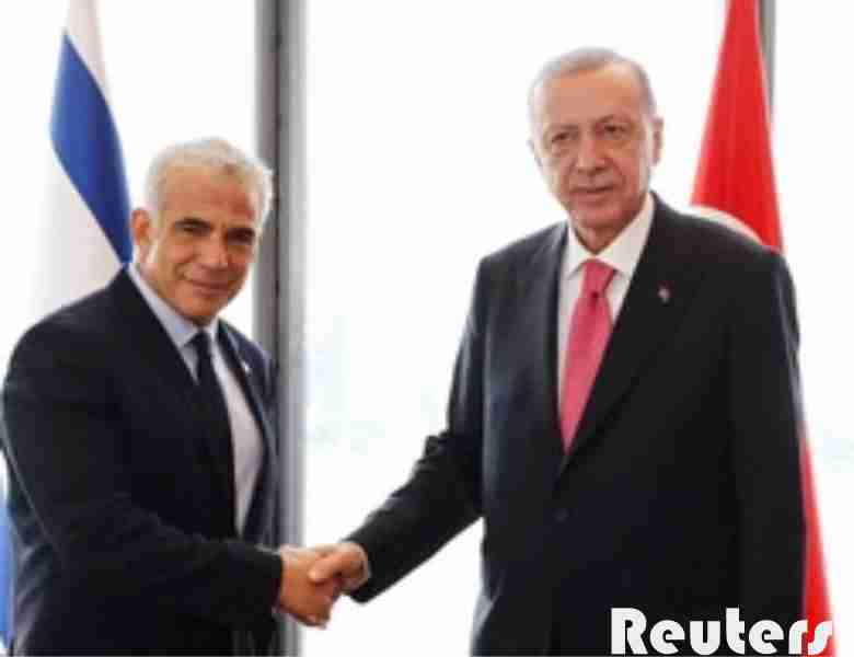 urkish president recep tayyip erdogan and israeli prime minister