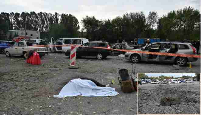 russian missile attack in zaporizhia 23 civilians ukrainian citizens killed