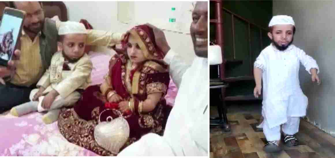 ڈھائی فٹ عظیم منصوری کی شادی کی خواہش بالآخر پوری ہوگئی