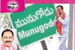 trs captures munugode seat, party celebrates victory