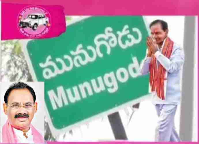 trs captures munugode seat, party celebrates victory