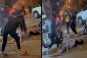 indore drunk girls created a ruckus 4 girls beat up one girl video