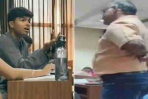 karnataka news comparing a muslim student to a terrorist a college professor a has been suspended