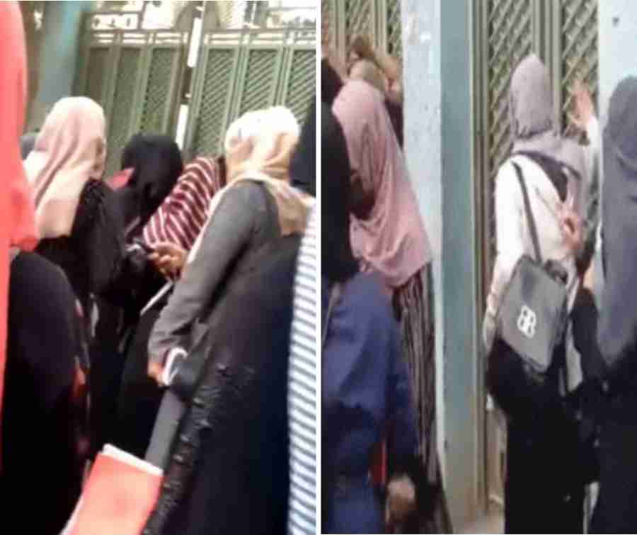 the video of taliban officials beats female students went viral