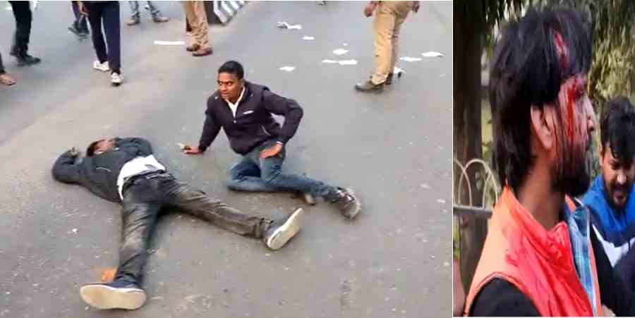 allahabad central university a clash erupted
