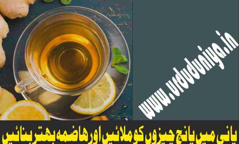 mix 5 things in water and improve digestion