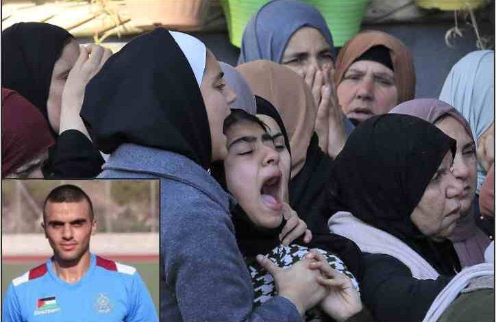 palestinian football player ahmad daraghmeh martyred in israeli army terrorism