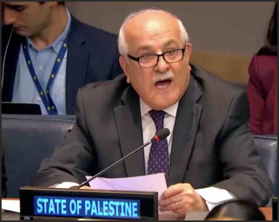 palestinian ambassador riyad h mansour