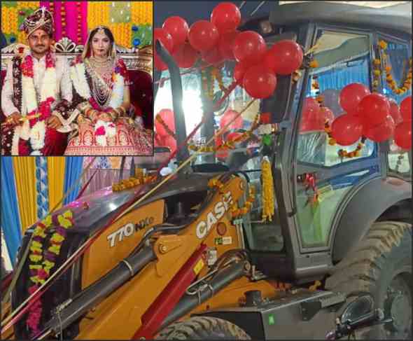 affected by the use of bulldozers the bridegroom yogi got a bulldozer in his dowry