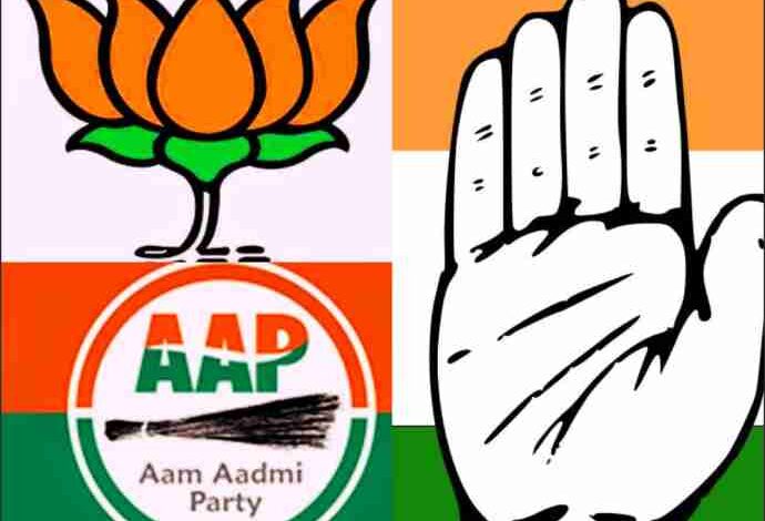 exit polls claim bjp comeback in gujarat bjp congress tough competition in himachal aap complete failure