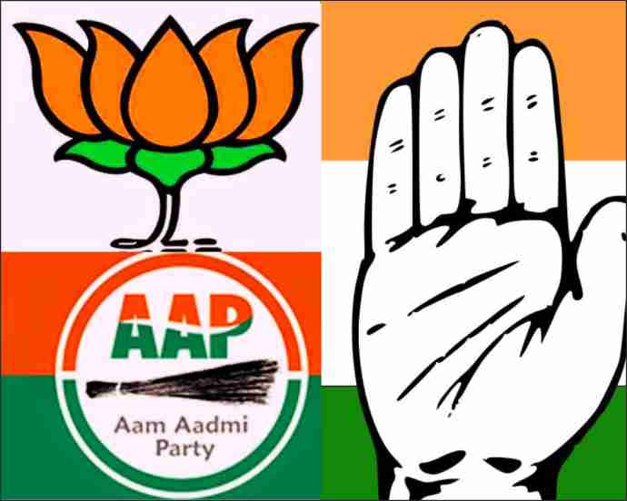 exit polls claim bjp comeback in gujarat bjp congress tough competition in himachal aap complete failure