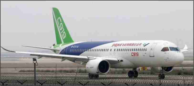 first flight of china indigenously developed commercial aircraft