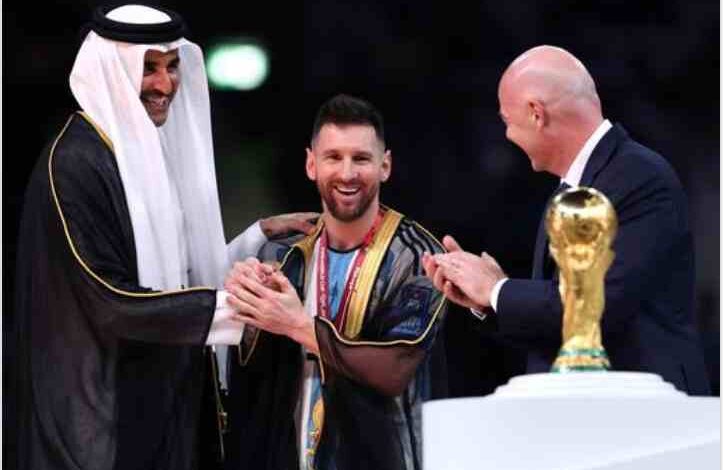 inappropriate reaction of the western media on the emir of qatar giving special honor to lionel messi