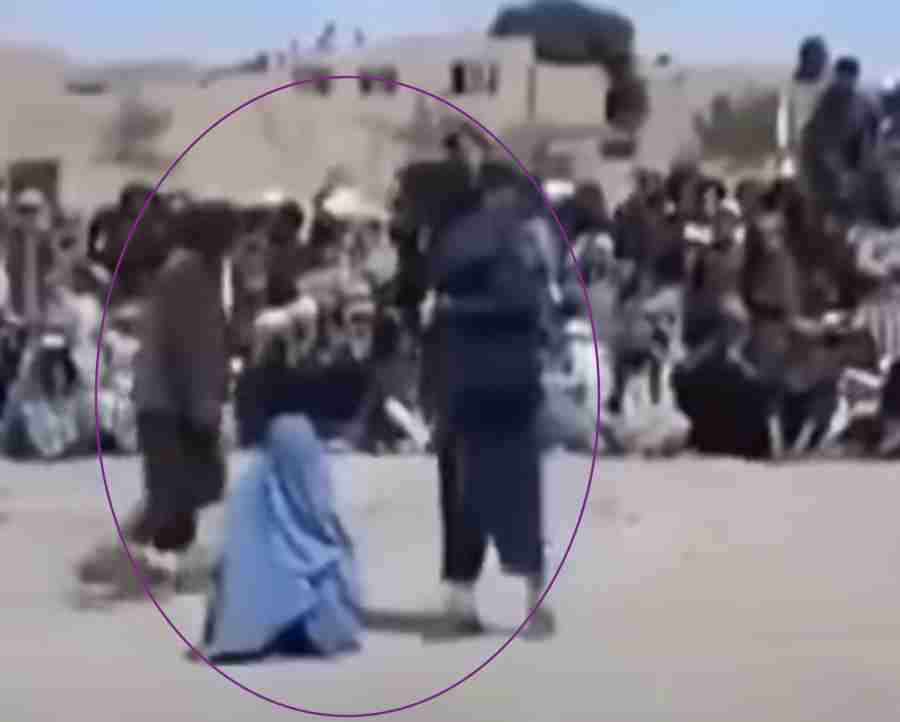 women flogged in public for shopping alone