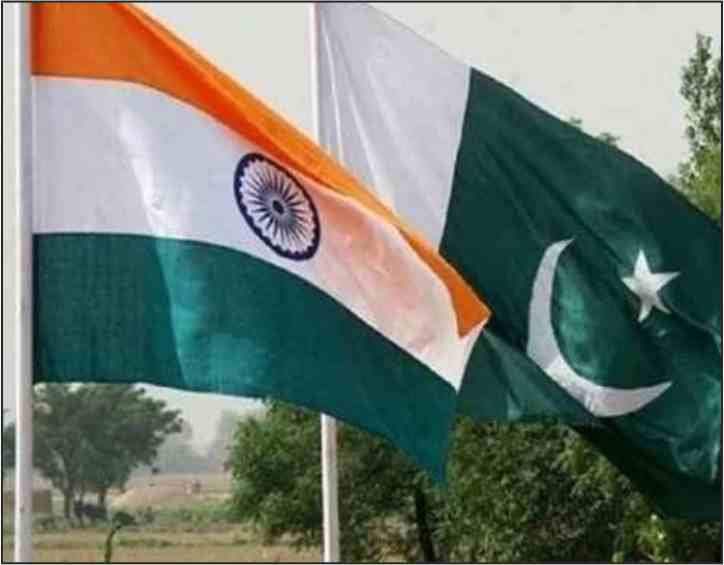 india pak flag