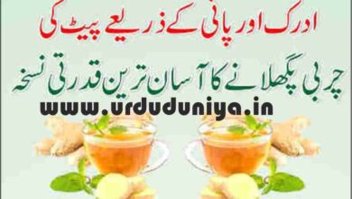 the easiest natural recipe to melt belly fat with ginger and water