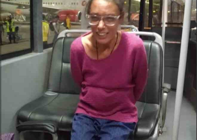 italian woman passenger spat on the cabin crew then went around half naked