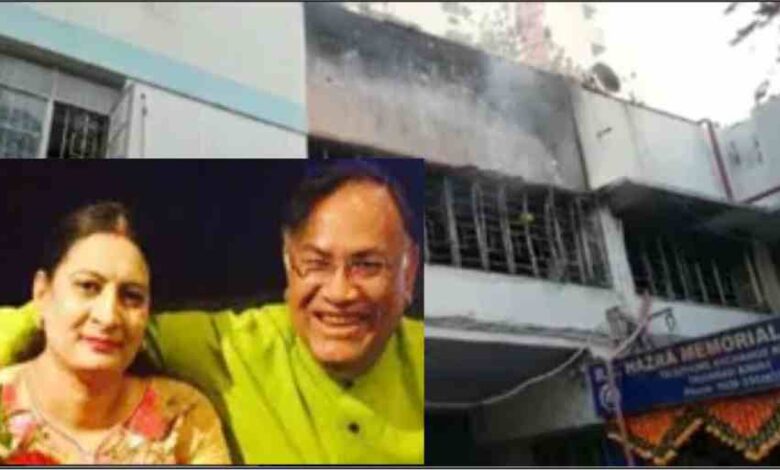 jharkhand sad incident of fire in dhanbad 6 dead including doctor couple