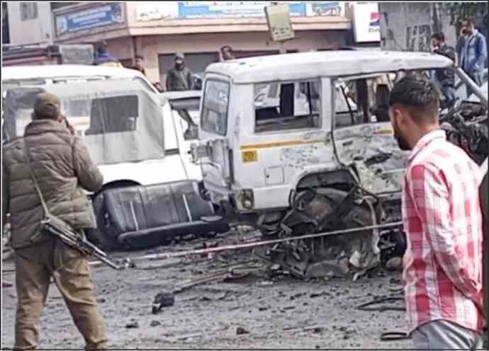 two mysterious explosion in narwal area of jammu 6 people injured
