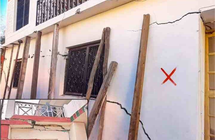 cracks in dozens of houses in karanprayag