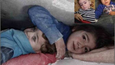 a syrian girl buried under the rubble for 17 hours became a shield for her sister