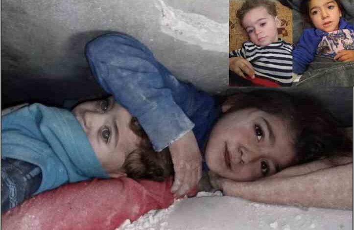 a syrian girl buried under the rubble for 17 hours became a shield for her sister