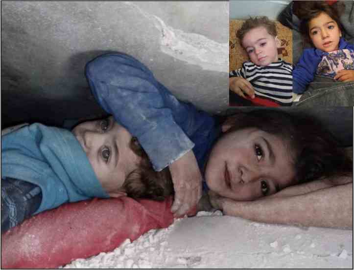 a syrian girl buried under the rubble for 17 hours became a shield for her sister