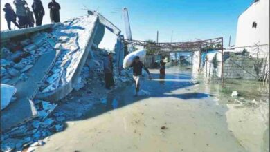 an earthquake hit dam in syria suddenly broke wiping out a village in idlib