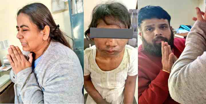 brutal torture of 13 year old maid by owners gurugram couple arrested