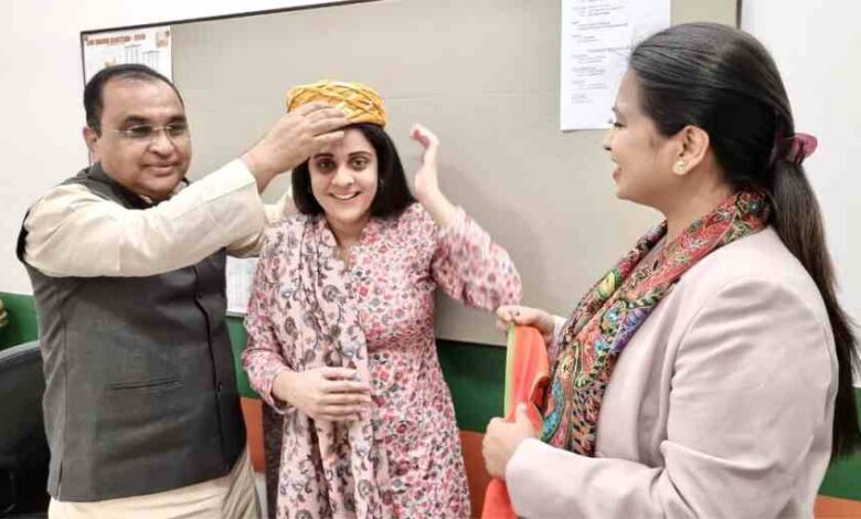 kausar jahan of bjp became the chairperson of delhi haj committee