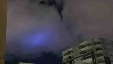 strange blue color in the sky of alexandria