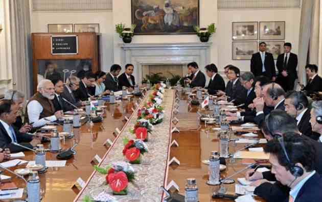 india japan special strategic and global partnership based on common democratic values pm modi
