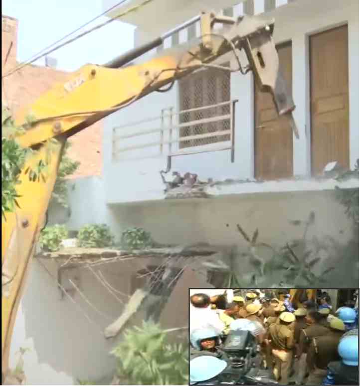 prayagraj umesh pal murder up authorities bulldoze house of close aid of atiq ahmed