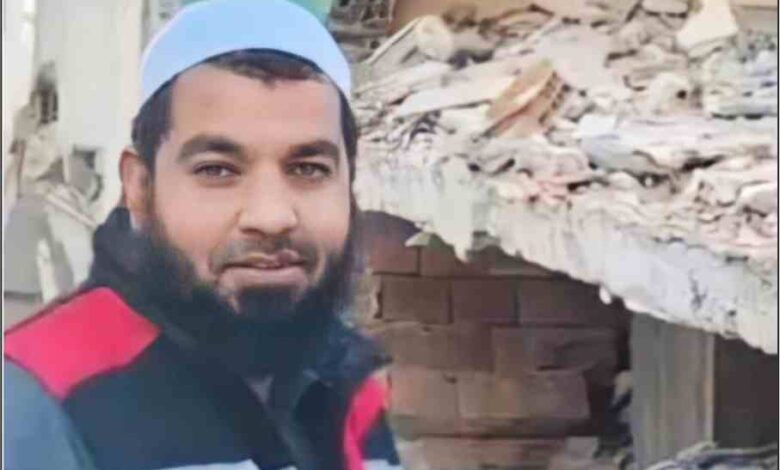 the palestinian man who saved peoples lives in the turkey earthquake was martyred in the israeli attack