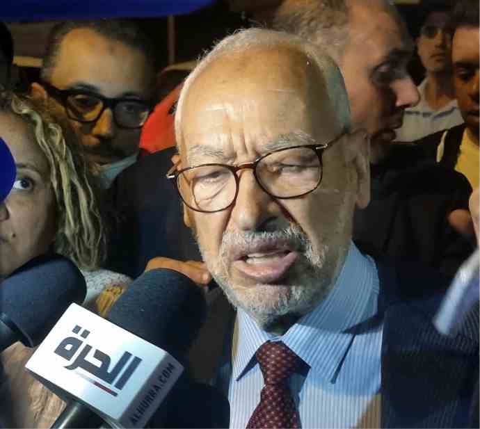 tunisian police raided the house and arrested rashid al ghannushi