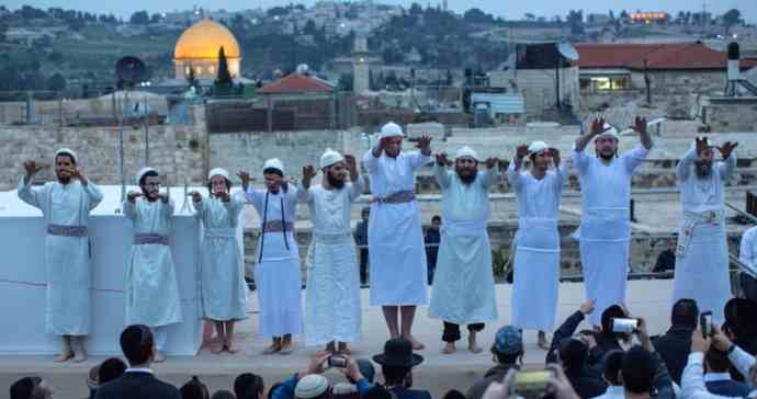 jewish organizations rehearse for the sacrifice ritual at al aqsa mosque