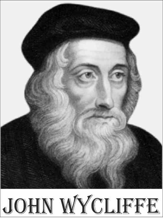sentence to death after dead philosopher john wycliffe who were excommunicated for translating the bible into english