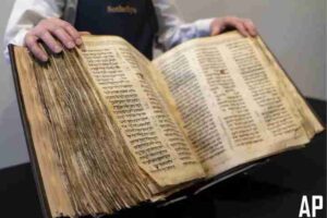 a 1100 year old hebrew bible auction