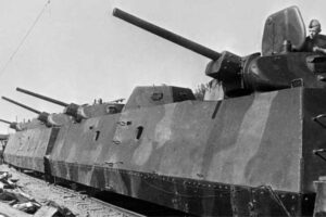 what is the story of the soviet armored trains that destroyed 115 german planes
