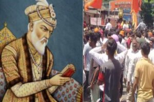 in maharashtra kolhapur tension spread in the area after some youths posted praises of aurangzeb on their whatsapp statuses