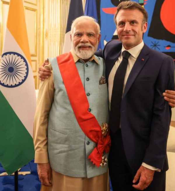 pm modi honoured with france highest honour
