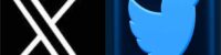 twitter logo X