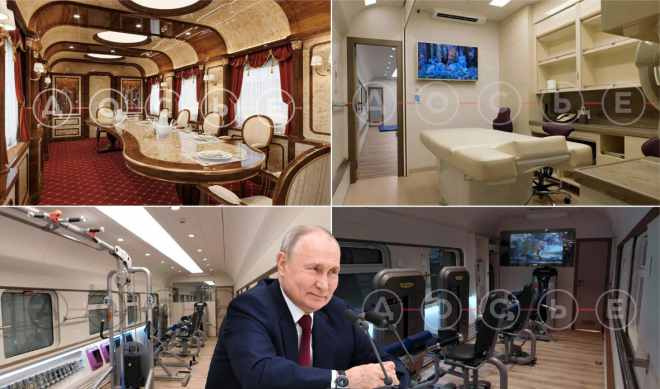 vladimir putin luxurious armored train