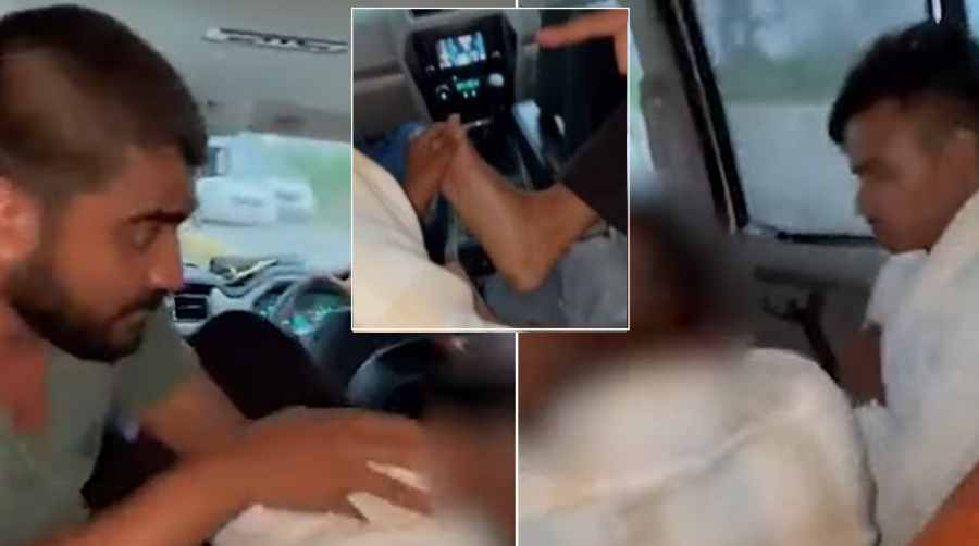 a video from madhya pradesh based on human humiliation has gone viral